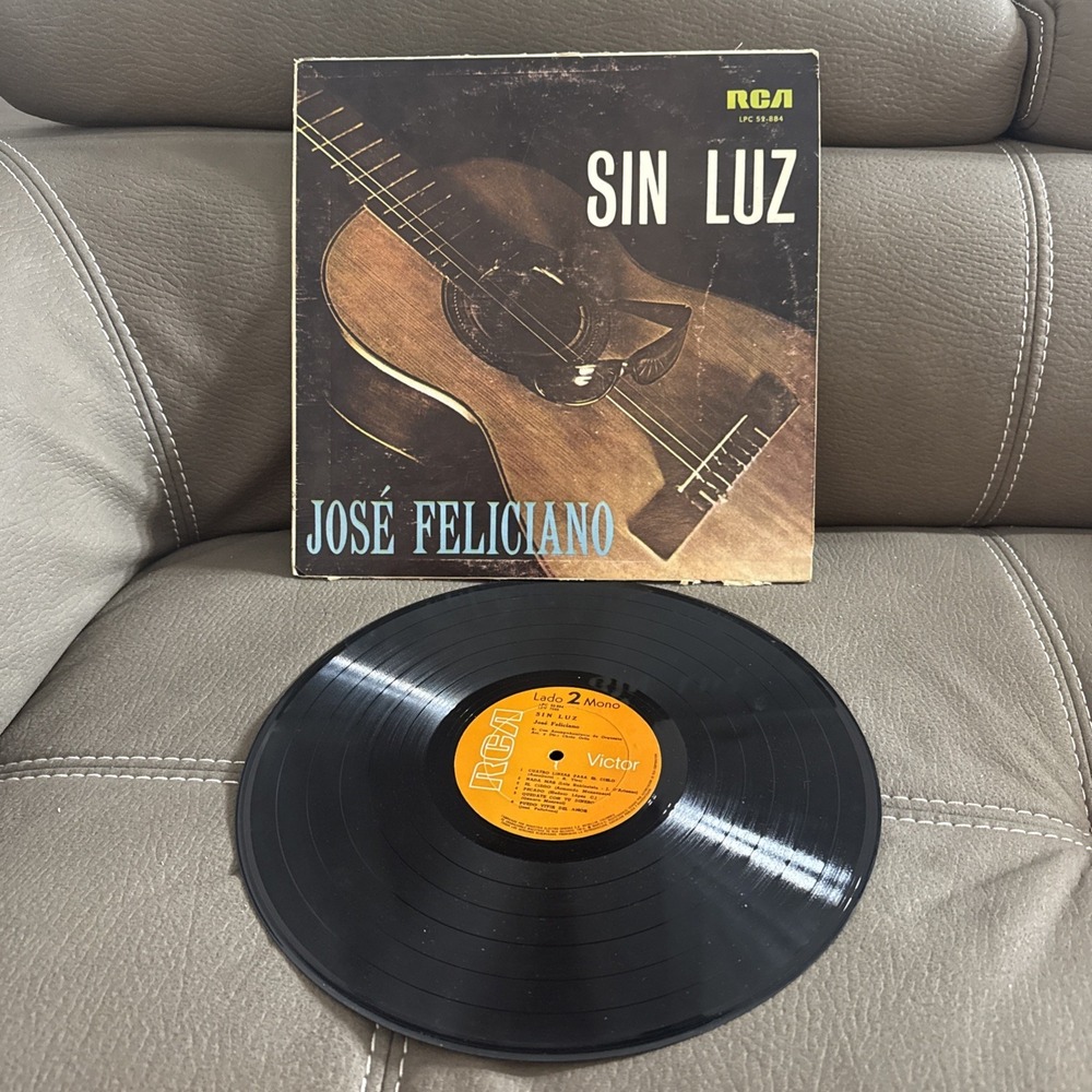 Jose Feliciano Sin Luz LP RCA Victor LPC-52-884 Colombia Mono VG RARE